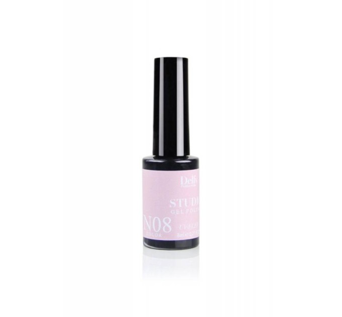 Гель-лак Delfy Professional Studio Gel Polish 08 8 мл (5060465716705): неперевершена стійкість і блиск для бездоганного манікюру!