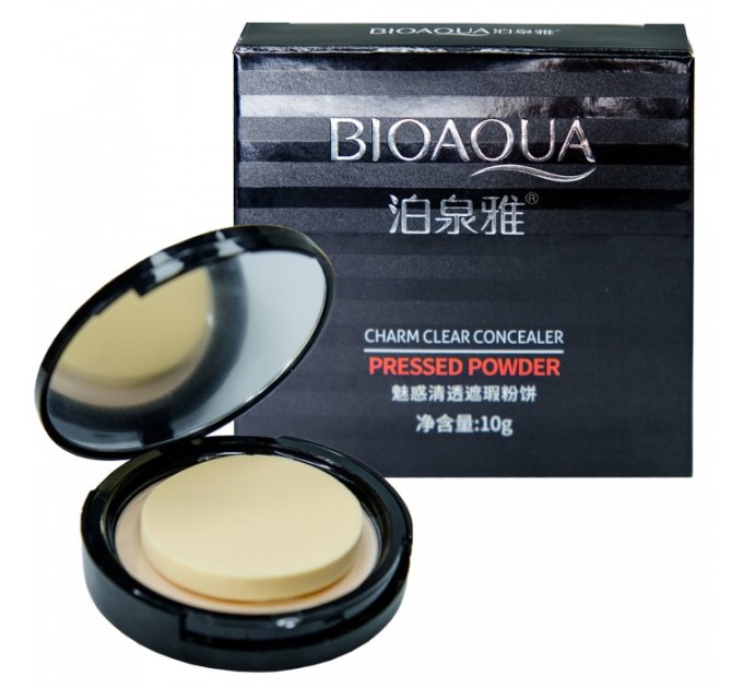 Идеальное покрытие: Пудра BIOAQUA Charm Clear Concealer Pressed Powder №01