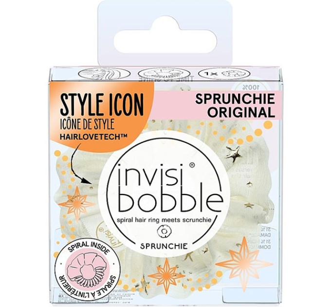 Блестящая резинка-браслет для волос invisibobble SPRUNCHIE