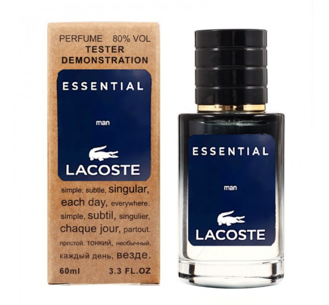 Парфюм Lacoste Essential - Selective Tester 60ml: настоящая элегантность в каждой капле