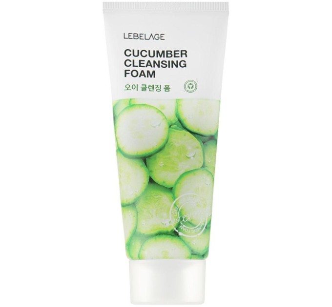 Пенка для умывания с экстрактом огурца Lebelage Cucumber Cleansing Foam 100 мл (8809884510245)