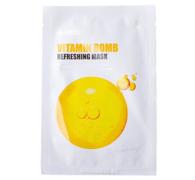 Тканевая маска тонизирующая с витамином C Medi-Peel Vitamin Bomb Refreshing Mask 25 г (8809409345390)