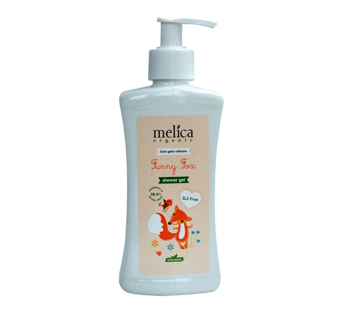 Детский гель для душа Melica Organic от лисички