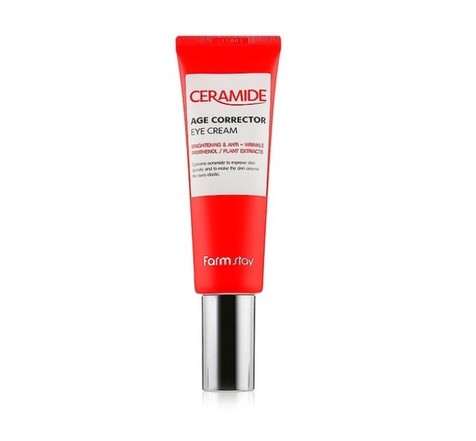 Антивозрастной крем для глаз с керамидами Ceramide Age Corrector Eye Cream FarmStay