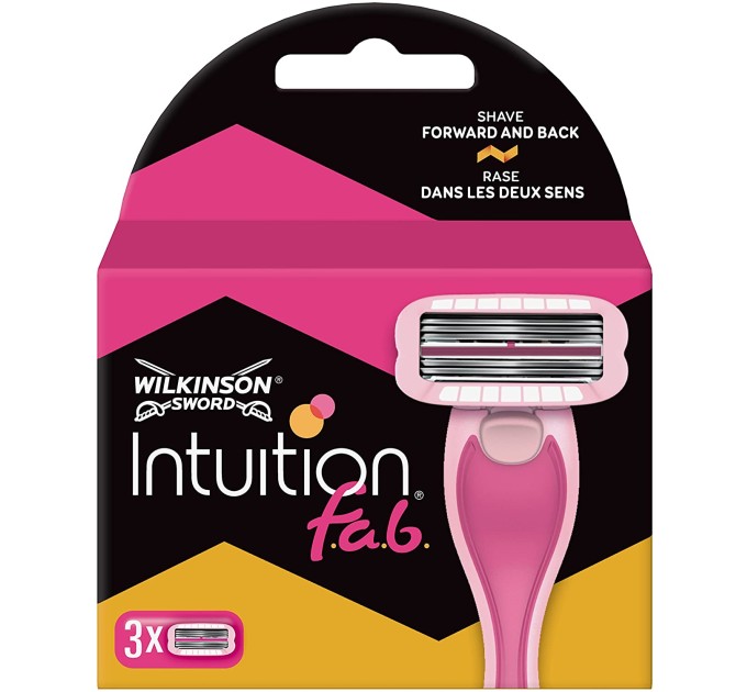 Сменные кассеты Wilkinson Sword Intuition f.a.b. 3+3 (3 шт.) - идеальное решение для безупречного бритья!