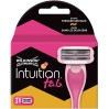 Сменные кассеты Wilkinson Sword Intuition f.a.b. 3+3 (3 шт.) - идеальное решение для безупречного бритья!