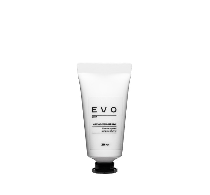 Физиологический мусс EVO derm: легкое очищение лица в одном флаконе