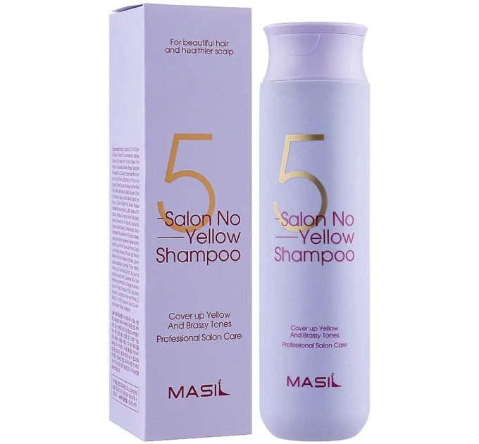 Уникальный шампунь против желтизны - Salon No Yellow Shampoo Masil 300 мл