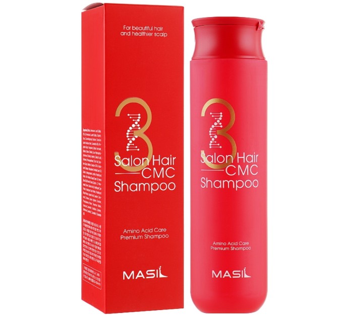 Укрепляющий шампунь для волос с аминокислотным комплексом Masil 3 Salon Hair CMC Shampoo 300 мл (8809494545118)