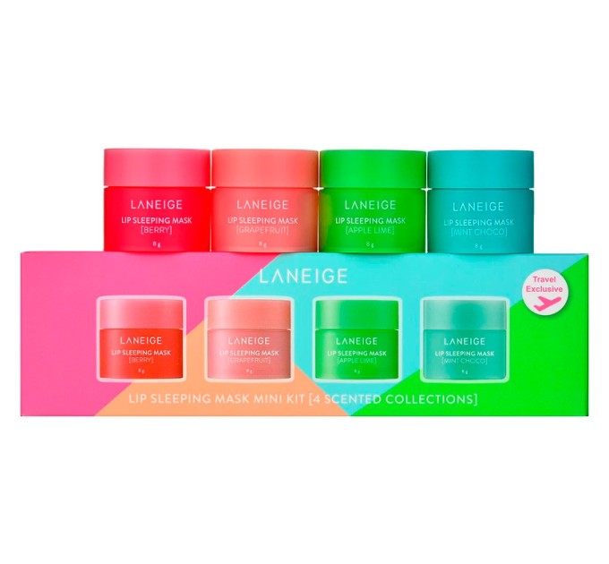 Оживите свои губы с масками Laneige Grapefruit Mint Choco Apple Lime Berry