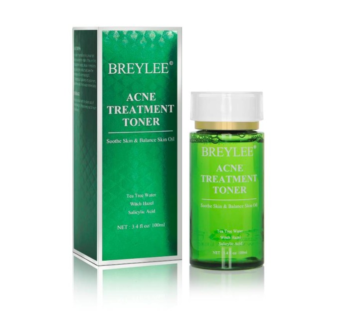 Эффективное лечение акне: Тоник BREYLEE Acne Treatment Toner 100 мл для кожи лица