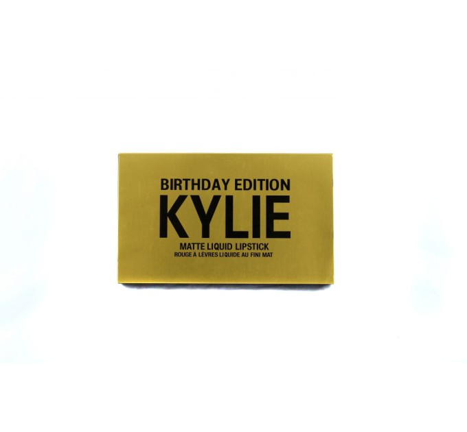 Набор жидких матовых помад 6 в 1 Kylie 8607 Birthday Edition: идеальный подарок на любой праздник!