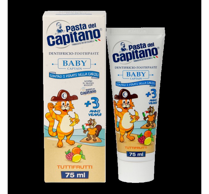 Уникальная зубная паста Pasta Del Capitano Baby Tutti-frutti 3+ - забота о зубах вашего ребенка!