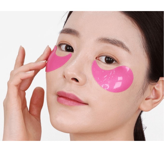 Get rid of under-eye bags with Medi Peel Hyaluron Rose Peptide 9 Ampoule Eye Patch!