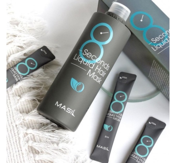 Маска для восстановления волос 8 seconds salon liquid hair mask Masil 100 мл: профессиональное восстановление волос