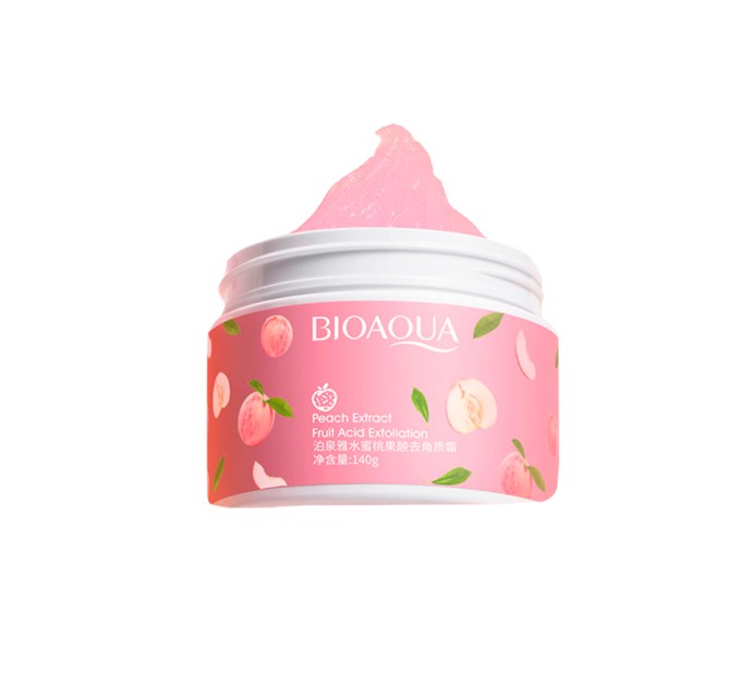 Пилинг BIOAQUA Peach Extract Fruit Acid Exfoliation для лица и тела: персиковый экстракт и фруктовые кислоты (140 г)