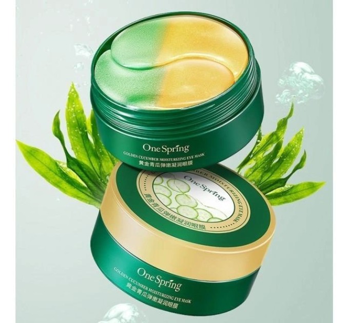 Освежите свои глаза с One Spring Golden Cucumber Eye Mask!