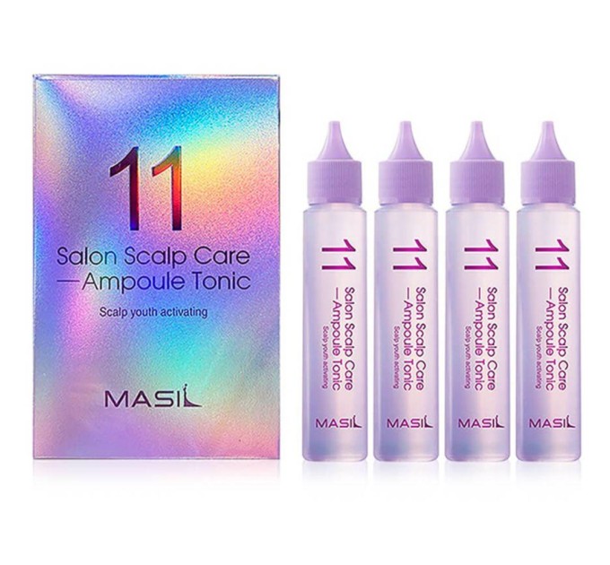 Ампульный тоник для кожи головы Masil 11 Salon Scalp Care Ampoule Tonic 30 мл 4 шт (8809744061290)