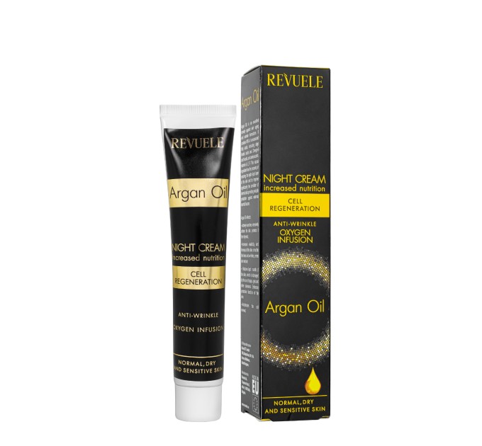 Крем для лица ночной REVUELE Argan Oil Night Cream с маслом аргании 50 мл (3800225902403)