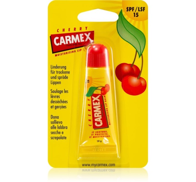 Бальзам для губ Carmex Lip Balm вишня - короткий H1 заголовок.