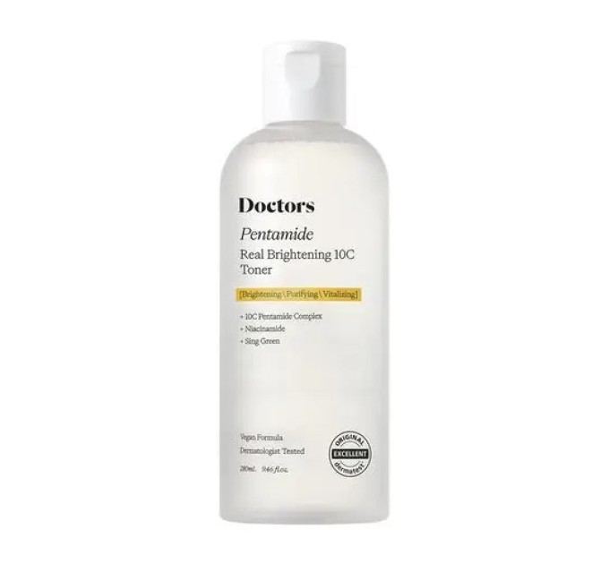 Тонер Doctors Pentamide Real Brightening 10C: осветление и ровный тон кожи