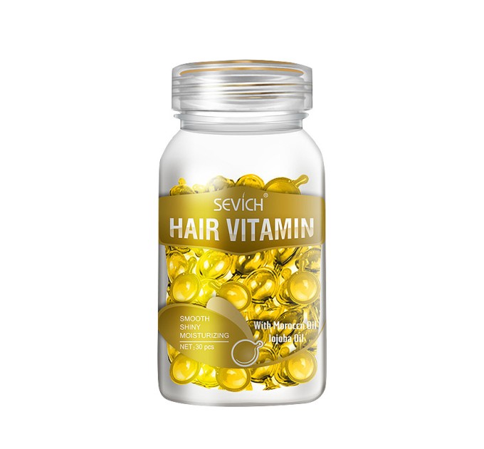 Укрепите и оживите волосы с Капсулами Sevich Hair Vitamin золотые 30шт