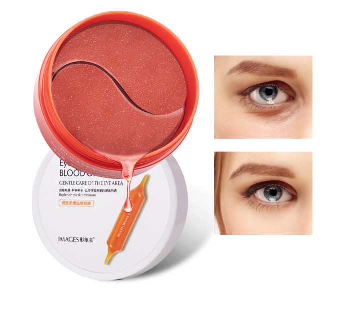 Уникальные гидрогелевые патчи с сицилийским апельсином от Images Eye Mask Blood Orange - 60 штук