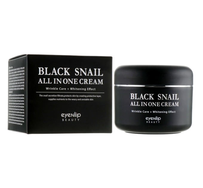 Восстанавливающий крем для лица с черной улиткой Eyenlip Black Snail All In One Cream 100 г (8809555250418)