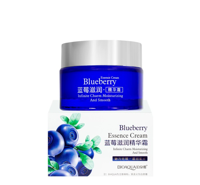 Крем для лица увлажняющий с экстрактом черники Bioaqua Blueberry Essence Cream 50 г (BQY57614)