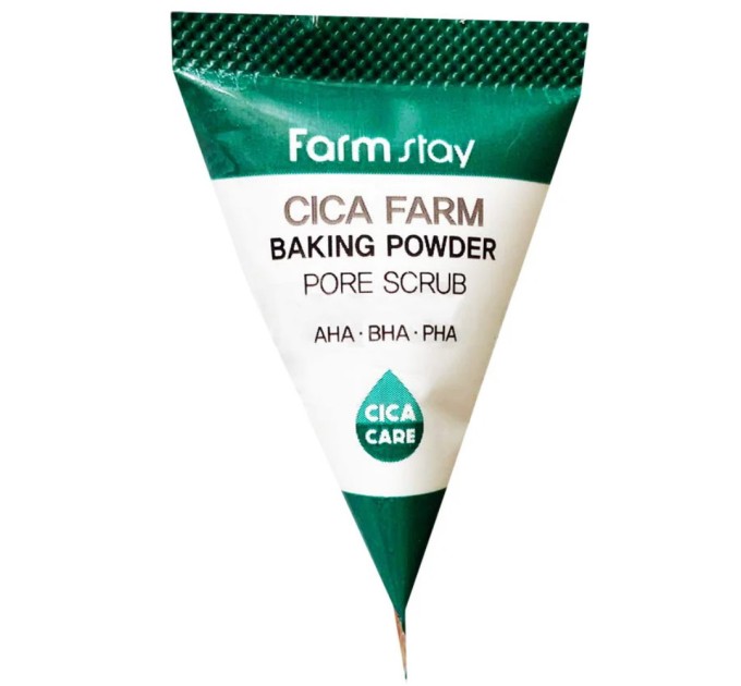 Освежающий скраб для лица с содой и центеллой азиатской Farmstay Cica Farm Baking Powder Pore Scrub 7 г