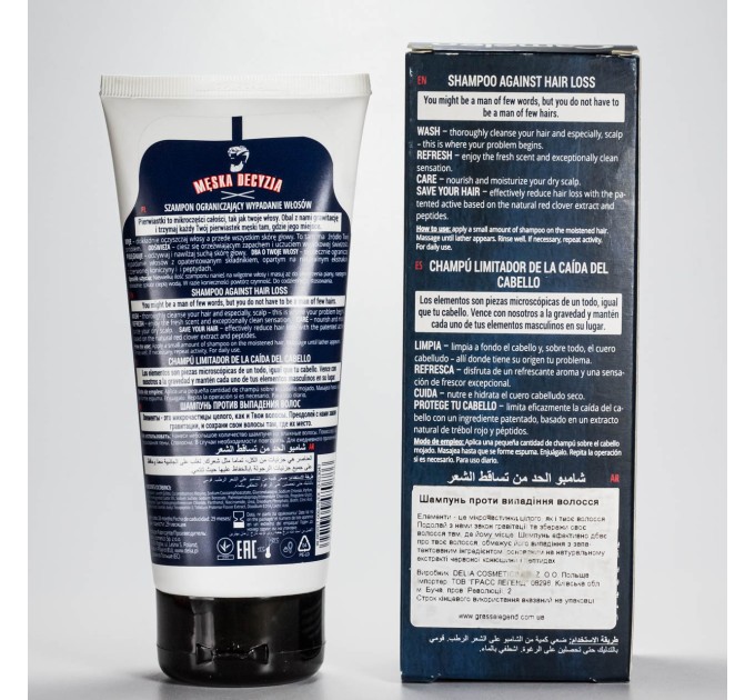 Шампунь для мужчин против выпадения волос Delia Cosmetics Cameleo Men Against Hair Loss Shampoo150 мл (3002 DC)