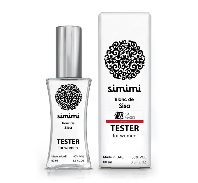 Тестер Simimi Blanc de Sisa - Tester 60ml: непревзойденное качество аромата на agon-v.com.ua