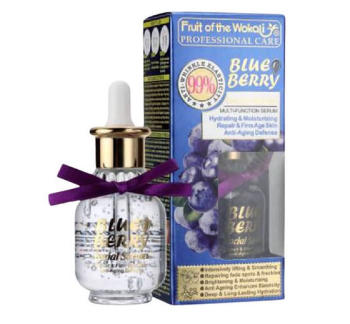 Мультифункциональная сыворотка Wokali Blue Berry Facial Serum - идеальный выбор для ухода за кожей!