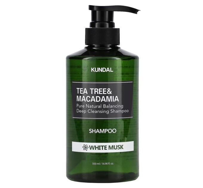 Шампунь с чайным деревом для жирной кожи головы: глубокое очищение Tea Tree&Macadamia, 500 мл