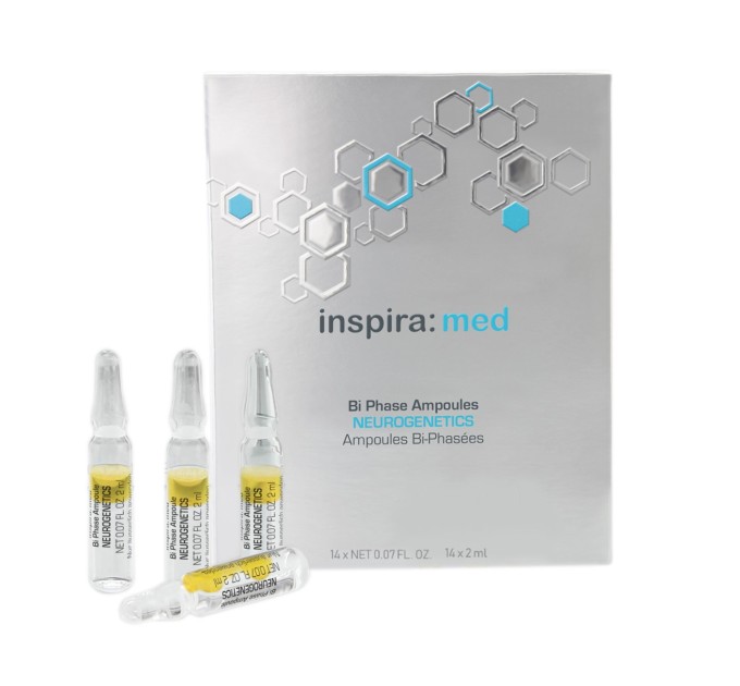 Би-фазные ампулы против нейродермита Inspira:cosmetics Bi-Phase Ampoules Neurogenetics Med 14х2 мл (4251059310435)