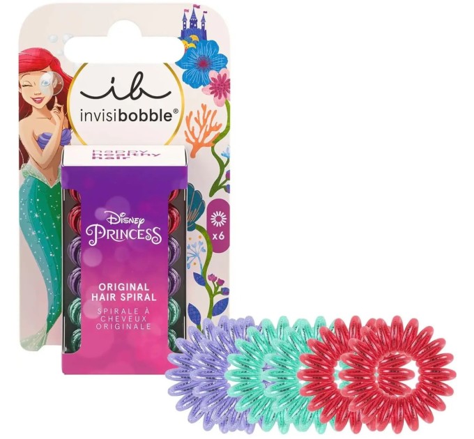 Резинки-браслеты для волос invisibobble ORIGINAL KIDS Disney Ariel (6 шт)