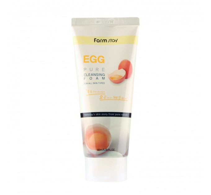 Пенка для умывания Farmstay Egg Pure Cleansing Foam (8809469770248)