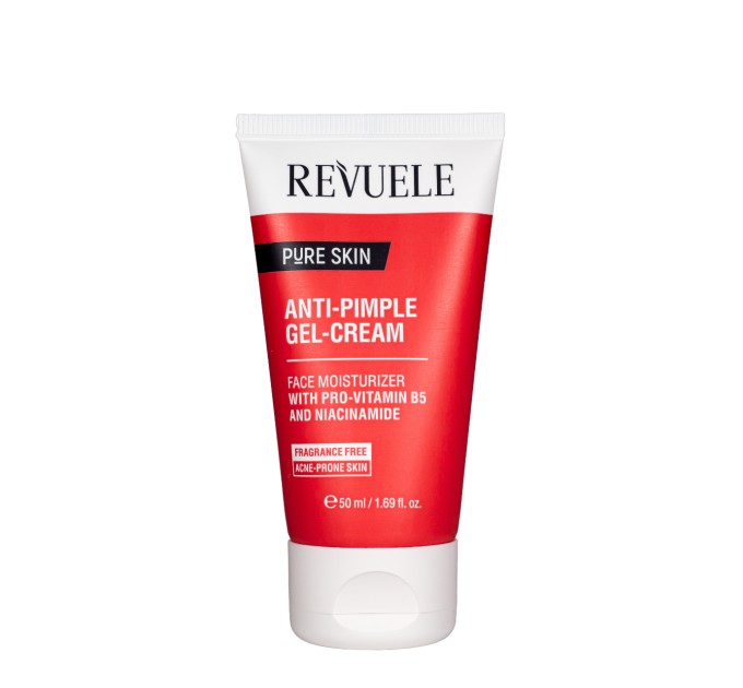 Крем для лица от прыщей REVUELE Pure Skin Anti-Pimple Gel-Cream 50 мл (5060565107885)