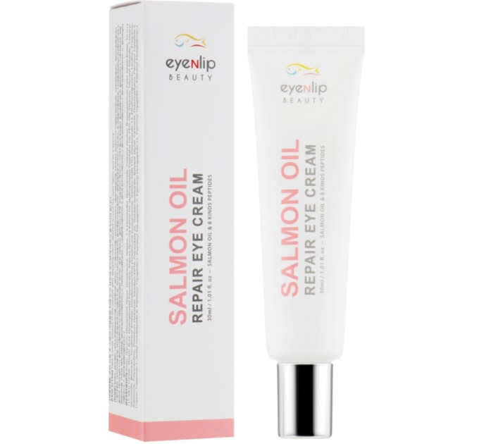 Улучшите внешний вид глаз с кремом Eyenlip Salmon Oil Repair Eye Cream Tube 30 мл