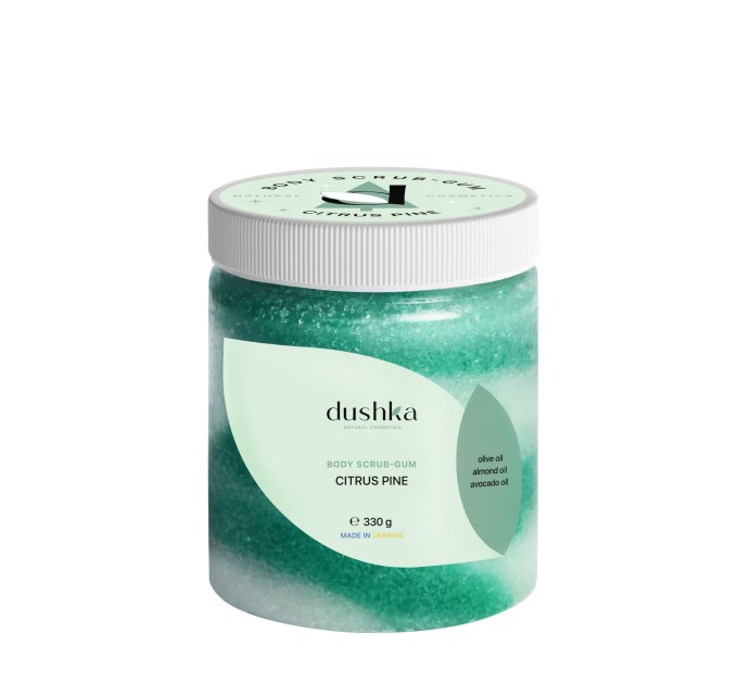 Освежающий скраб-жвачка Dushka Citrus Pine 330 г: идеальное решение для тела