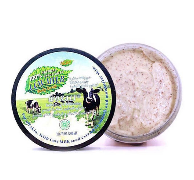 Освежите и омолодите кожу с экстрактом молока в скрабе Wokali Cow Milk Body Scrub!