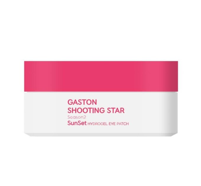 Гидрогелевые патчи розового цвета для глаз Gaston Shooting Star Season2 Aurora Pink.