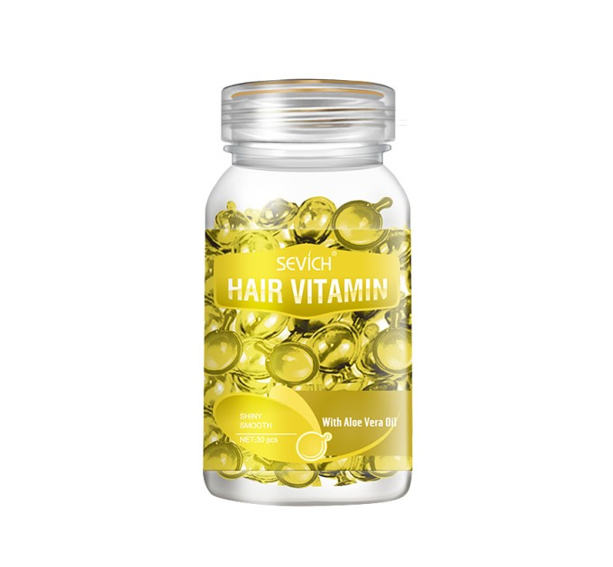 Витаминные капсулы Sevich Hair Vitamin с Алоэ Вера для питания и блеска светлых волос