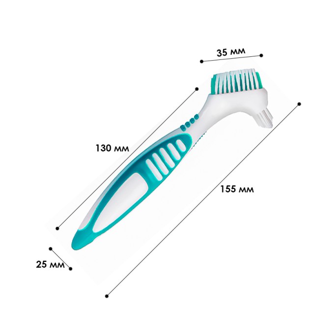 Ефективна щітка для чищення зубних протезів Lesko 29587 зеленого кольору – ідеальний вибір для догляду за протезами