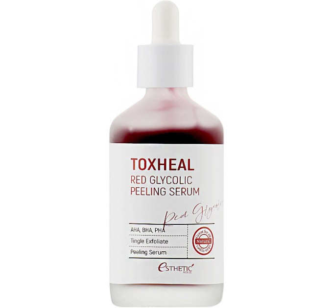 Кислотный пилинг-серум Esthetic House Toxheal Red Glycolic Peeling Serum 100 мл (8809450012173)