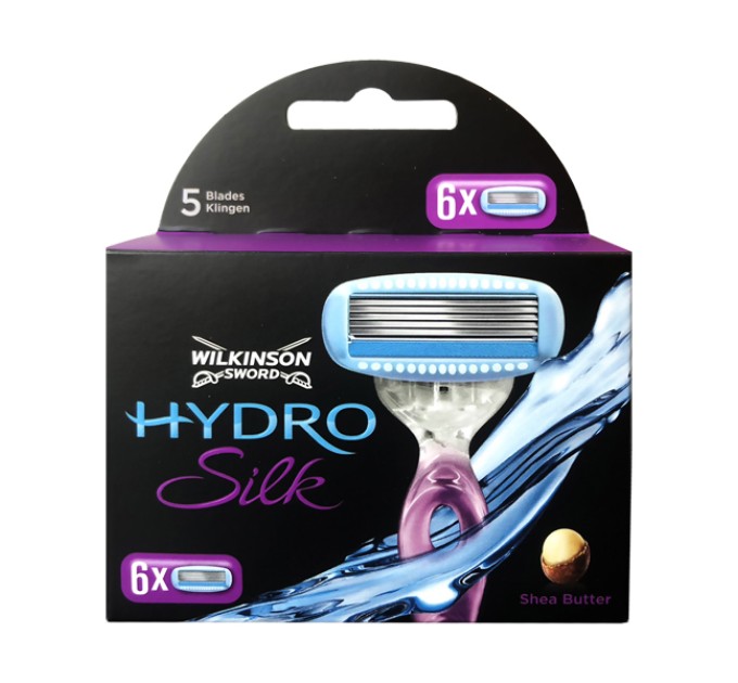 Сменные кассеты Wilkinson Sword Hydro Silk - 6 шт: идеальное бритье на agon-v.com.ua!