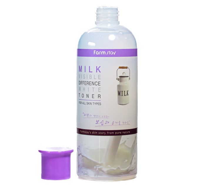 Тонер для лица укрепляющий FarmStay Milk Visible Difference Moisture 350 мл (FS 4421)