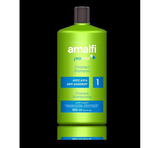 Ефективний шампунь Amalfi Anticaspa Anti-Dandruff 900 мл - боротьба з лупою та перхоттю!