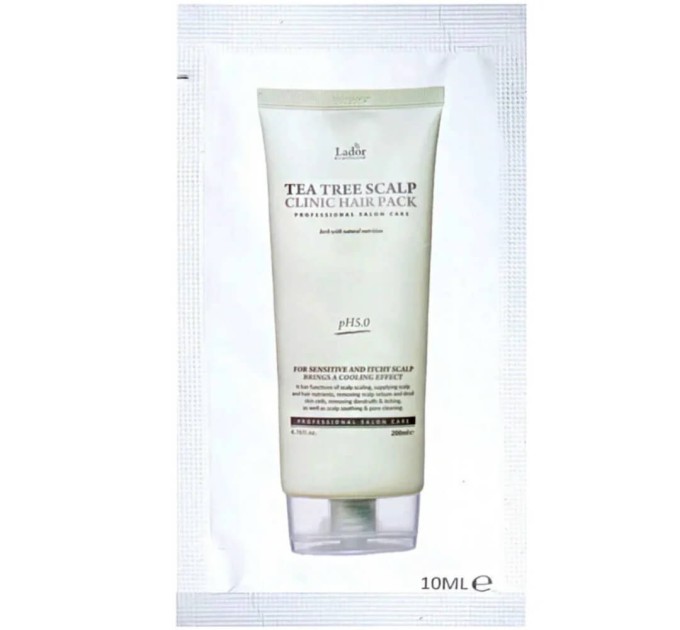 Маска для волос и кожи головы La'dor Tea Tree Scalp Clinic Hair Pack 10 мл