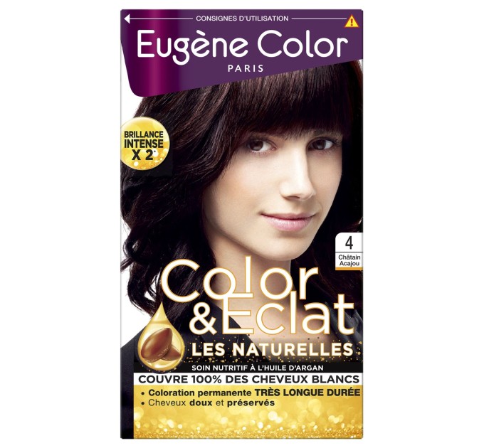 Стойкая краска Eugene Color 4 115 мл: идеальное сочетание шатена и красного дерева